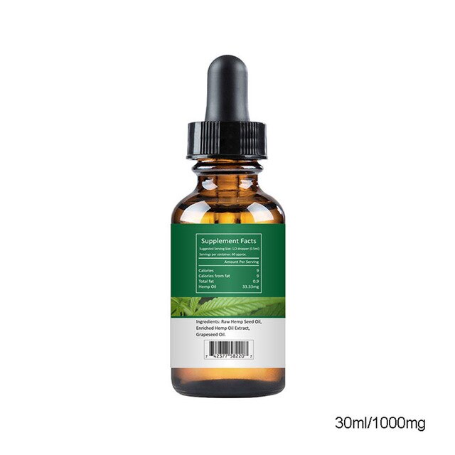 2019 Newly Essential Oil Hemp Seed Relieve Stress Pain Care Sleeping Aid Relax Soothing Product
