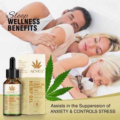 2019 New arrival  Essential Oil Hemp Seed Relieve Stress Pain Easy Sleep Body Massage Care Relax Soothing