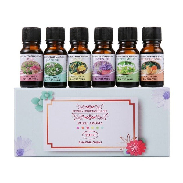 Aromatherapy Essential Oil Set Soothing Stress Pain Relief Foot Bath Massage Oil Kit New